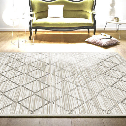 范登伯格 艾希米亞格紋風類亞麻地毯-菱紋-200x290cm