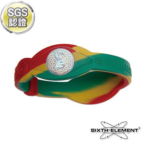 第六元素 IEB運動手環516-黃綠紅迷彩