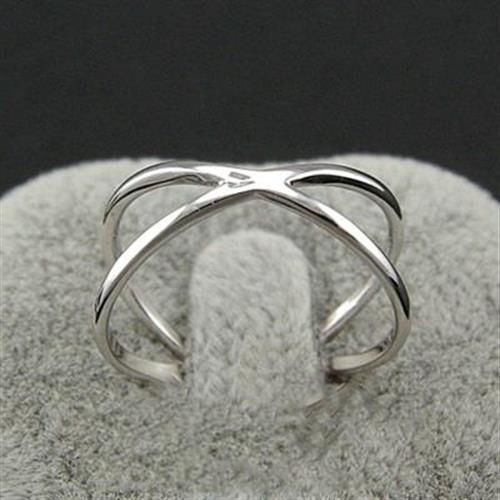 【米蘭精品】925純銀戒指銀飾曲線造型獨特