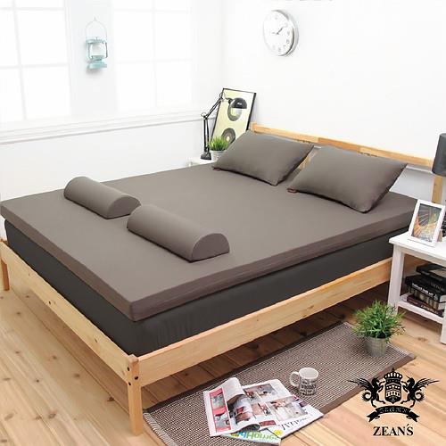 【黎安思Zeans】細緻全平面竹炭釋壓記憶床墊(雙人加大6cm)2色選