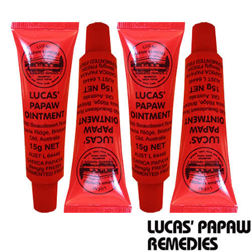 Lucas Papaw 澳洲木瓜護唇膏x4（15克x4）