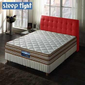 【Sleep tight】真三線3M防潑水/乳膠/防蹣抗菌/一面蓆護背硬式床墊(實惠型)-5尺雙人