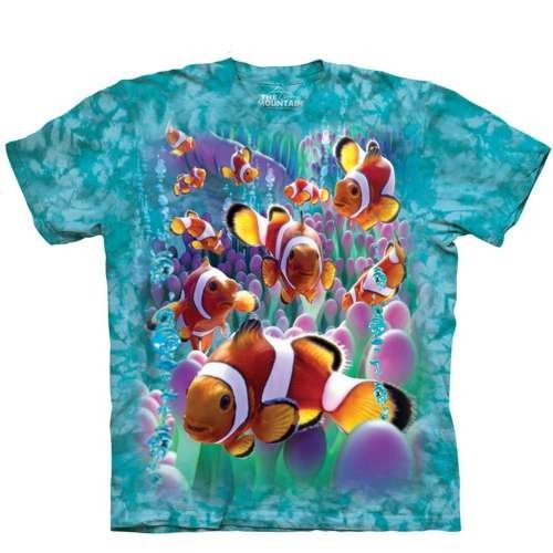【摩達客】(預購)美國進口The Mountain  海葵與小丑魚 純棉環保短袖T恤