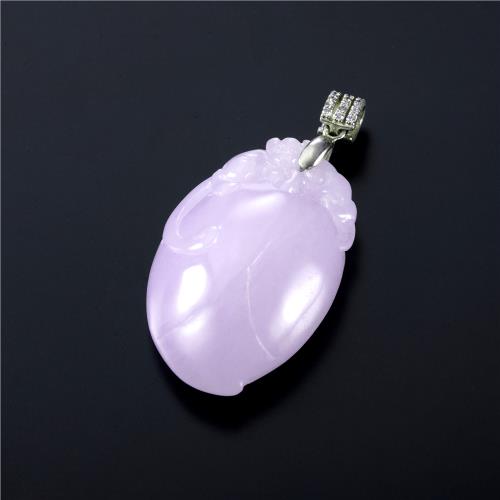 【森茂珠寶】緬甸天然翡翠A貨 紫羅蘭福在眼前墜子 F1916