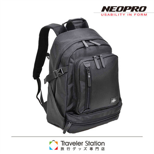 《Traveler Station》NEOPRO 日本機能PC後背電腦包-黑色