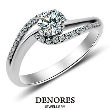 DENORES 美麗相遇 D/VS2 0.30克拉八心八箭美鑽戒指