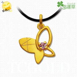 幸運草金飾 舞蝶 純金女墜 金飾 蝴蝶 Etmall東森購物