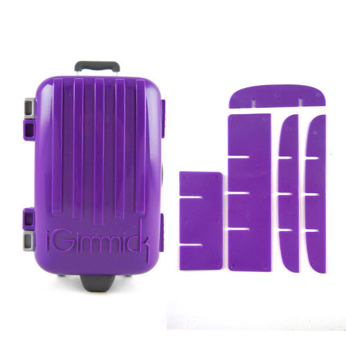 【iGimmick】魔術分裝收納盒 紫色行李箱-行動