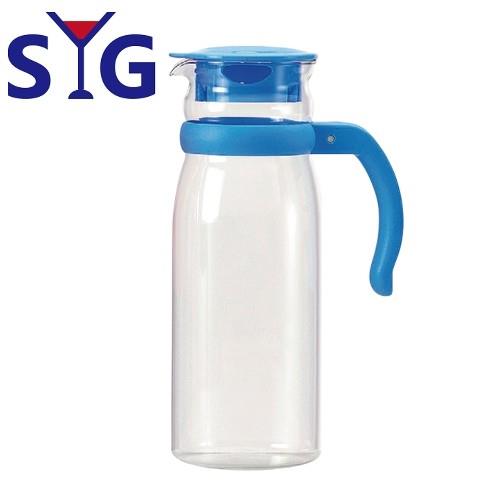 【SYG 台玻】精緻耐熱玻璃水壺BH1215-藍蓋