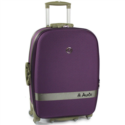 【Audi 奧迪】25吋新蜂巢格8輪360度~Audi行李箱旅行箱M-71525-淺紫
