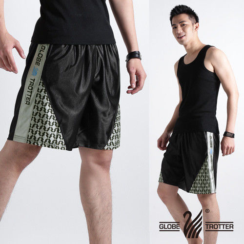 【遊遍天下】MIT台灣製男款亮面絲光透氣休閒褲P122(黑色)