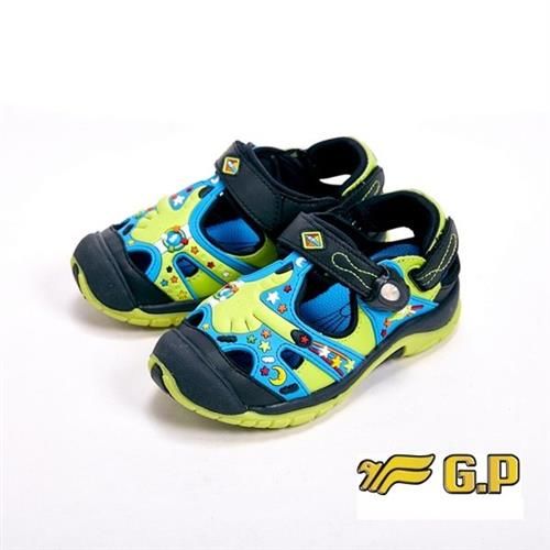 【G.P】快樂護趾童涼鞋童鞋-藍(另有紫)