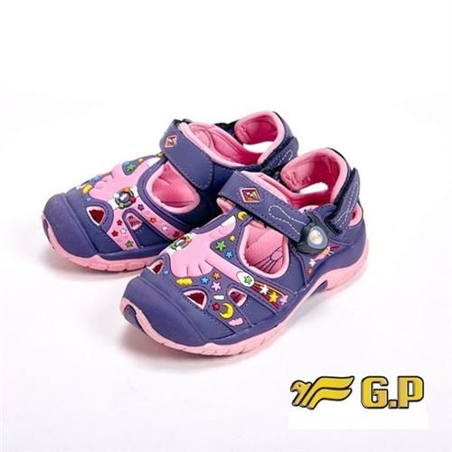 【G.P】快樂護趾童涼鞋童鞋-紫(另有藍)