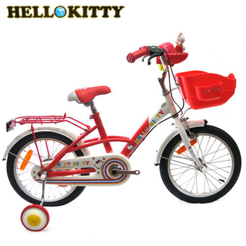 Hello Kitty 單車 K-TY16RD 16吋單速音樂童車-白紅