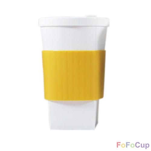 【FOFOCUP】台灣製造創意可摺疊16oz折折杯(黃色)  創意設計-行動