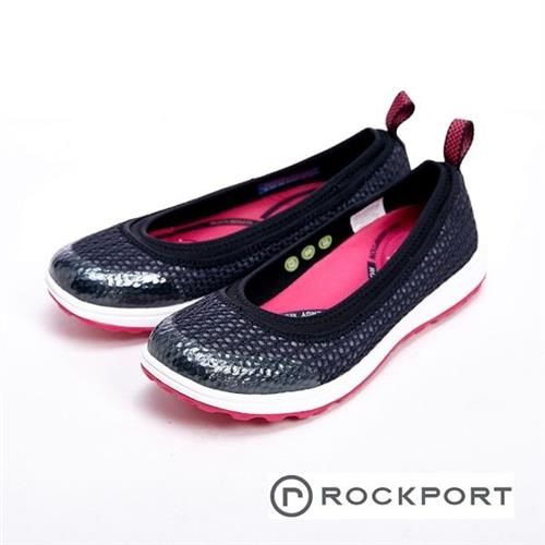 【Rockport】WALK360系列 針織透氣休閒女鞋-黑