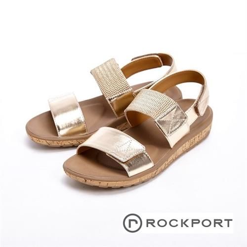  【Rockport】都會雅仕系列 涼夏休閒款涼拖鞋 女鞋- 銀色