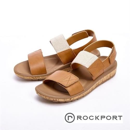【Rockport】都會雅仕系列 涼夏休閒款涼拖鞋 女鞋- 棕(另有銀)