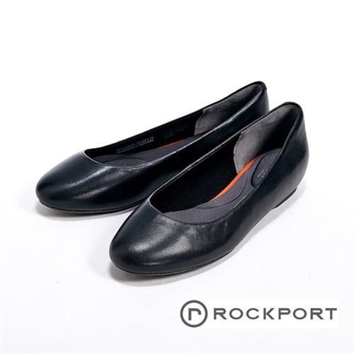【Rockport】全方位動能系列/Black WP隱藏式楔型跟鞋-黑