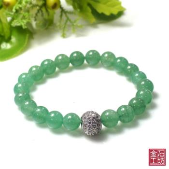 【金石工坊】天然平安東菱石手鍊(8mm)