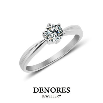 DENORES 永恆承諾 D/VS2 0.30克拉八心八箭美鑽戒