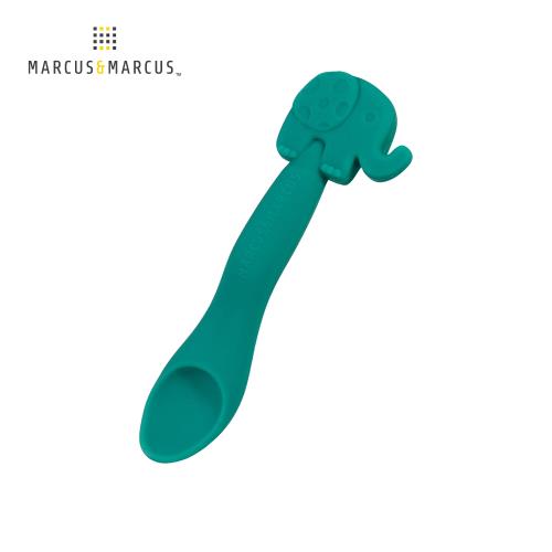 【MARCUS&MARCUS】動物樂園矽膠餵食湯匙-大象