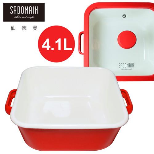 SADOMAIN仙德曼 琺瑯方鍋(深)-4.1L