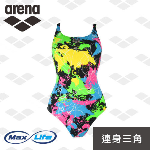 【限量】arena 訓練款 TMS5153WA 女用 連身三角泳衣 Max Life系列 