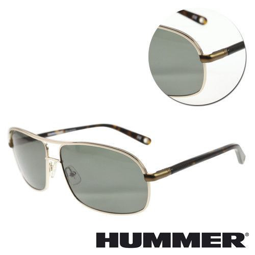 【HUMMER】雙樑全框綠色琥珀太陽眼鏡(02-H2-2004-C1)