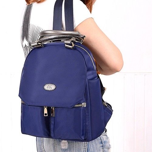 【Acorn*橡果】韓版學院時尚牛津布防水後背包6540(藍色)