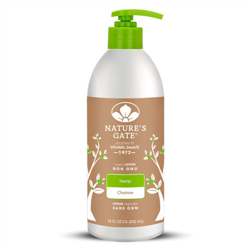 Natures Gate 天然之扉 經典無基改 雙倍大麻籽接骨木植萃滋養身體乳 532mL
