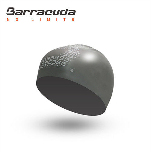 美國Barracuda巴洛酷達成人矽膠3D泳帽-銀