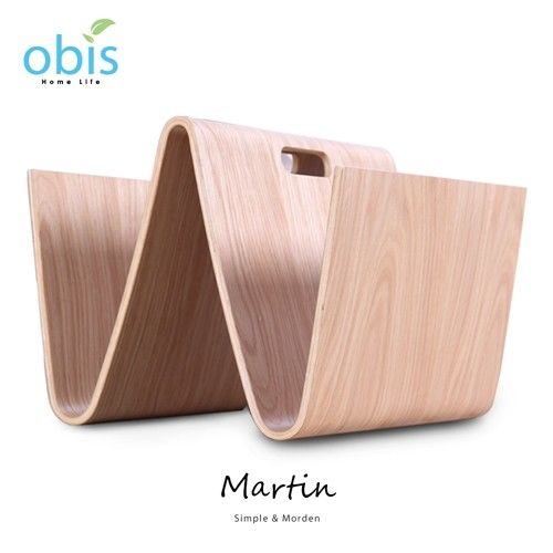 【obis】Martin 馬汀W造型雜誌架小茶几-兩色可選