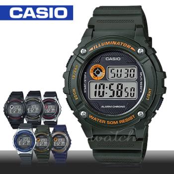 【CASIO 卡西歐】日系-復古風格-電子錶(W-216H-3B)