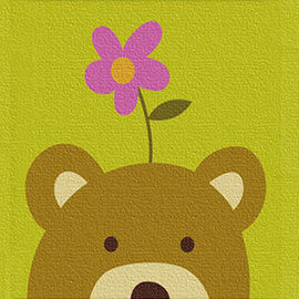 窩自在★兒童DIY創意油畫 動物系列(熊)