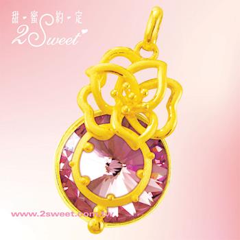【甜蜜約定】花漾時光純金女墜-約重1.20錢(PE-5802)