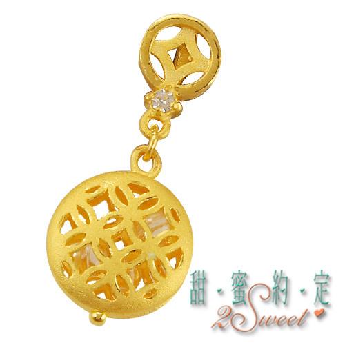 【甜蜜約定】吉祥如意純金女墜-約重0.70錢(PE-5727)