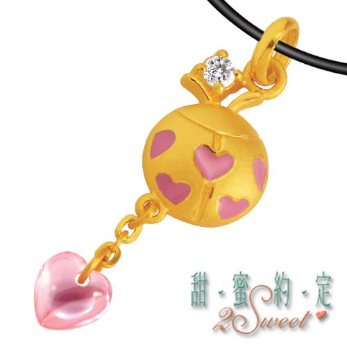 【甜蜜約定】可愛瓢蟲純金女墬-約重0.55錢(PE-2183)