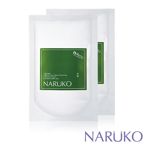 NARUKO牛爾 茶樹粉刺快閃洗卸兩用慕絲補充包2入組