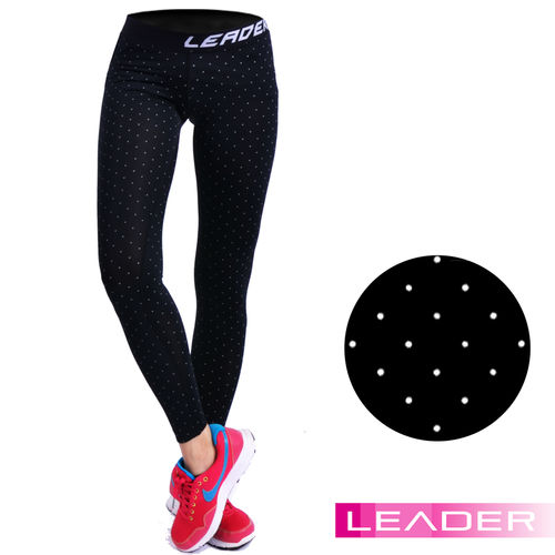 活動品【Leader】女性專用 DotFit運動壓縮緊身褲(兩款任選)