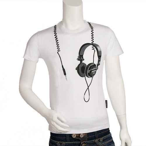 Frankie morello 耳機造型 T-shirt(白)