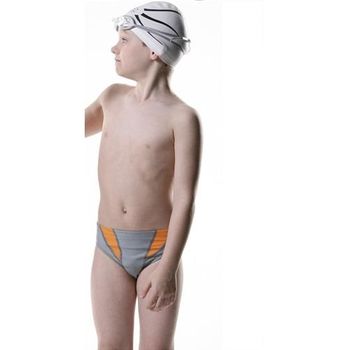 【SAIN SOU】競賽/泳隊/訓練兒童三角泳褲附泳帽S335
