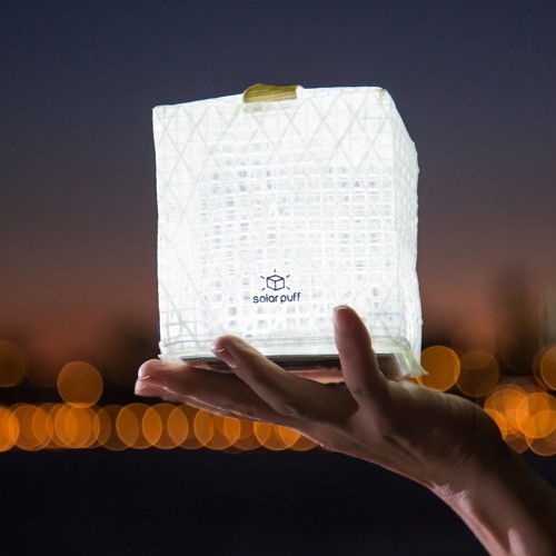 【發光泡芙】Solarpuff太陽能LED露營燈