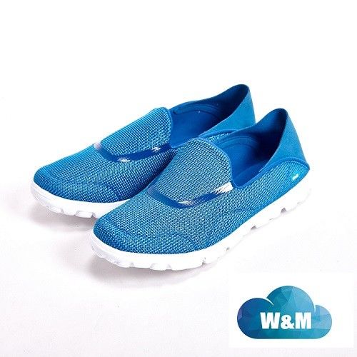 W&M MODARE 超彈力條紋舒適瑜珈鞋墊女鞋-藍(另有黑/粉)