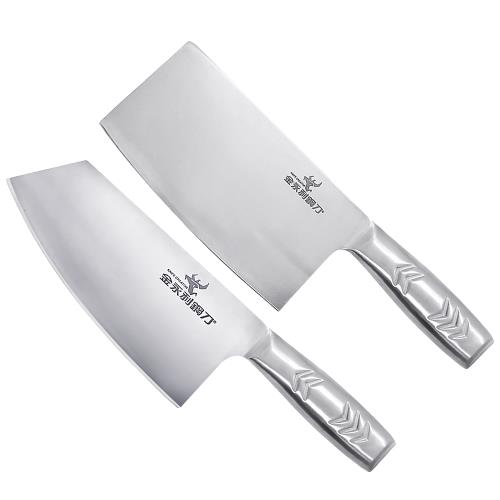 【金永利鋼刀】鋼柄系列雙刀禮盒 切刀18cm+剁刀18cm(B1)