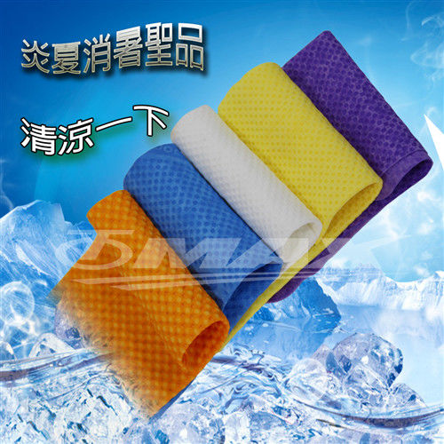 PVA仿麂皮瞬間涼感領巾(99x14cm)-2入+方巾1入(顏色隨機出貨)