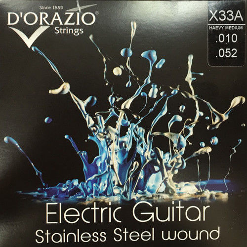 義大利手工製 DORAZIO 不鏽鋼材質 電吉他弦(No.X33A) 