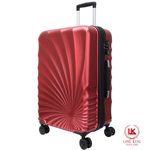 【LONG KING】24吋PET環保材質行李箱 LK-8014/24-紅