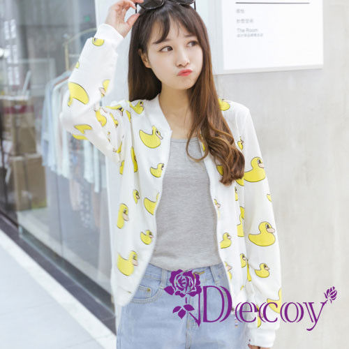 【Decoy】黃色小鴨＊雪紡透氣小外套