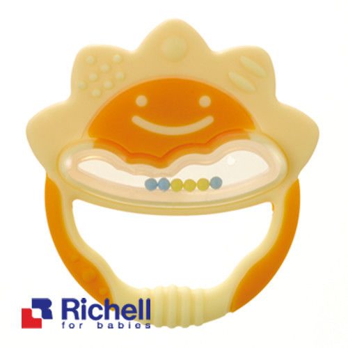 Richell日本利其爾 固齒器-橘黃色一般型(盒裝)